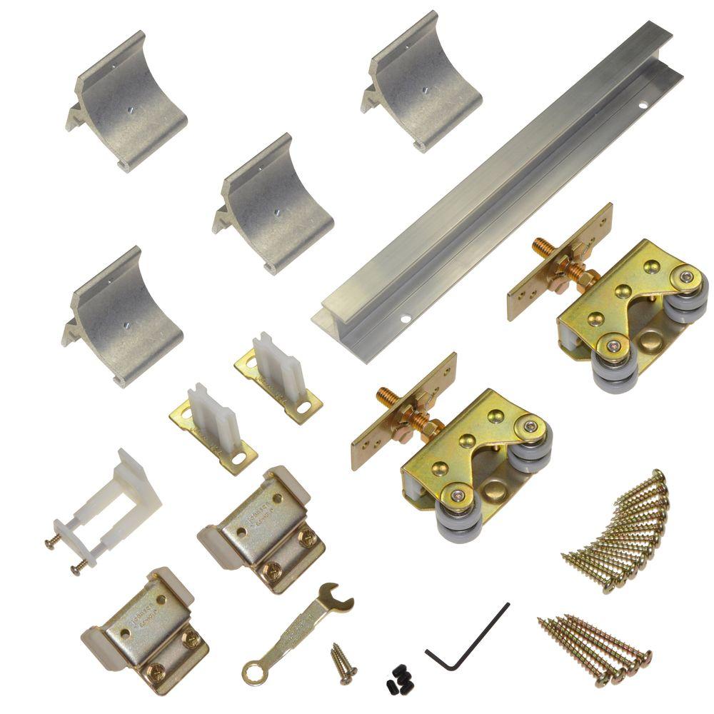 Wall Mounted Sliding Door Hardware johnson hardware 2610f series 72 in. track and hardware set for Wall Mounted Sliding Door Hardware johnson hardware 2610f series 72 in. track and hardware set for