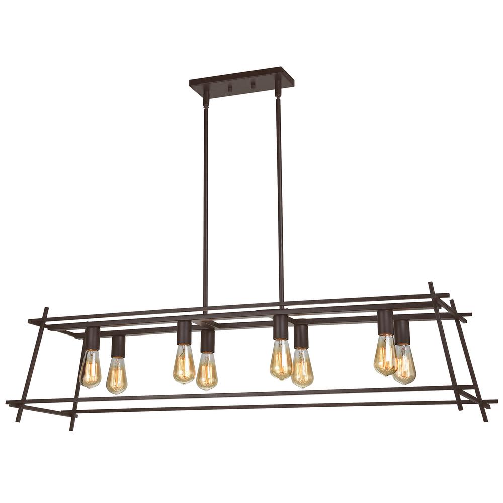 Varaluz Hashtag 8 Light New Bronze Linear Pendant Ac1560 The Home Hashtag 8 Light New Bronze Linear Pendant