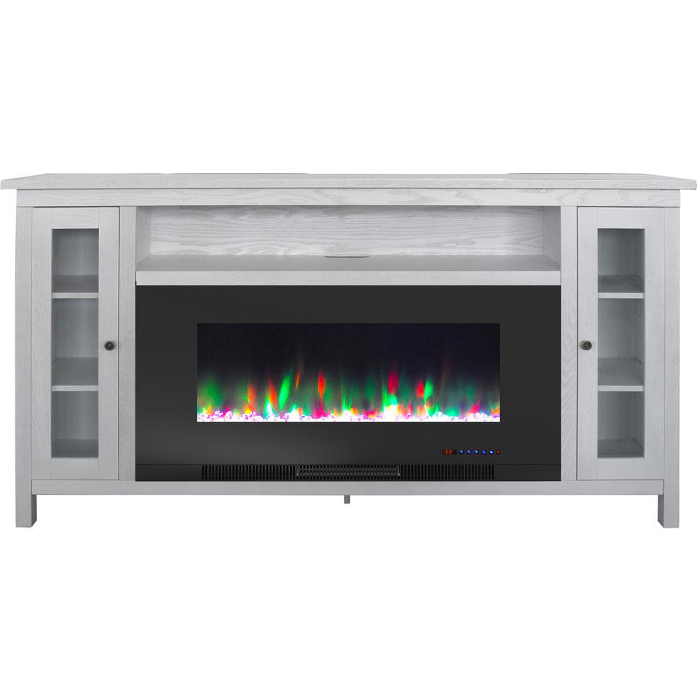 Cambridge Somerset 70 In White Electric Fireplace Tv Stand In