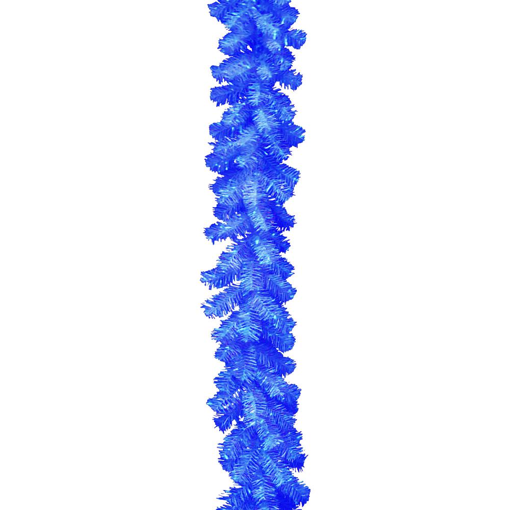 National Tree Company 6 ft. Blue Tinsel GarlandTT33576A1 The Home