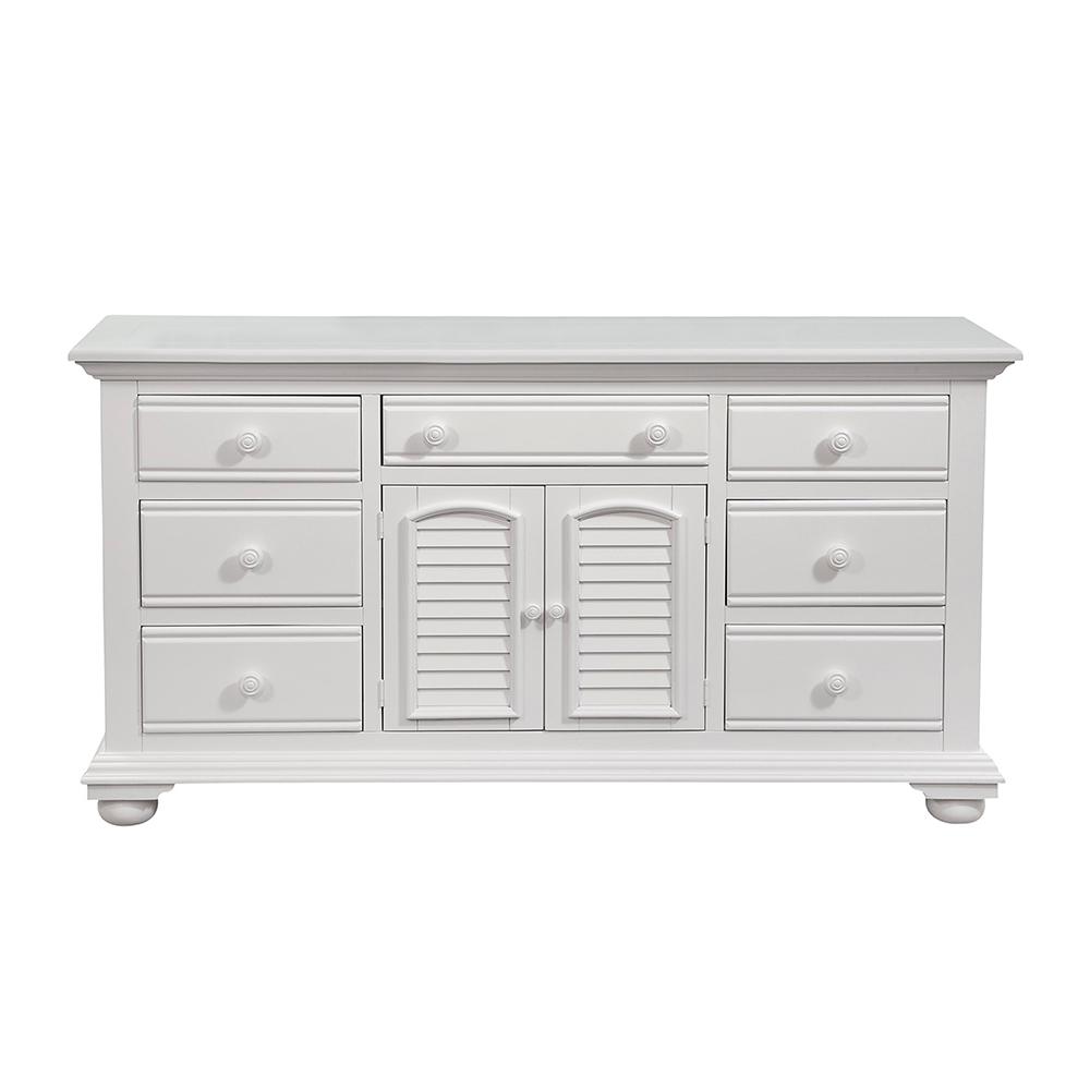 American Woodcrafters Cottage Traditions 7 Drawer Antique White