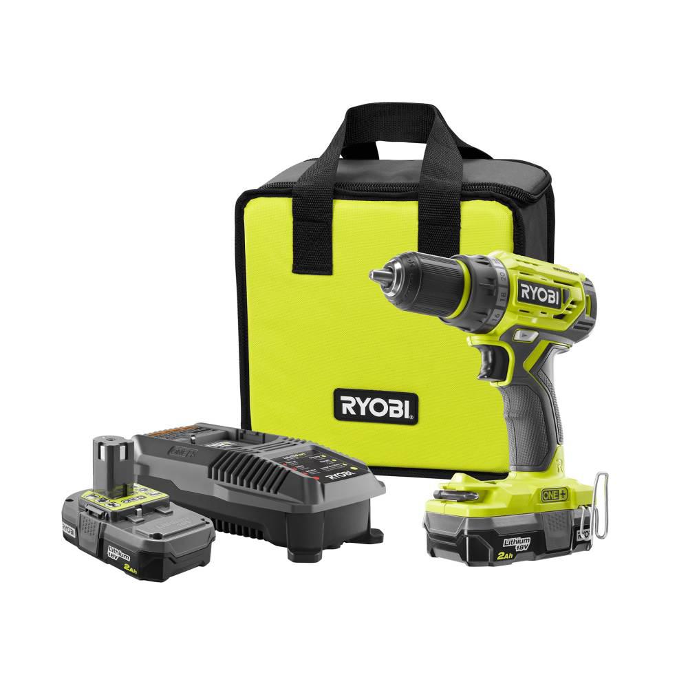 Ryobi Cordless Drill Driver 1/2 in. 18Volt LithiumIon Adjustable