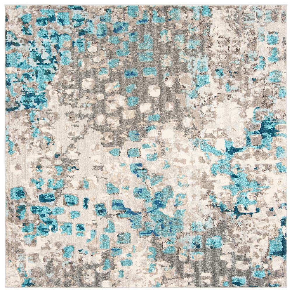 Safavieh Madison Gray/Blue 7 ft. x 7 ft. Square Area RugMAD425E7SQ