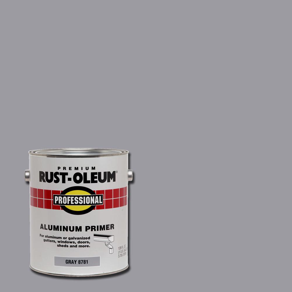 Rust-Oleum Professional 1 gal. Flat Gray Water-Based Interior/Exterior ...