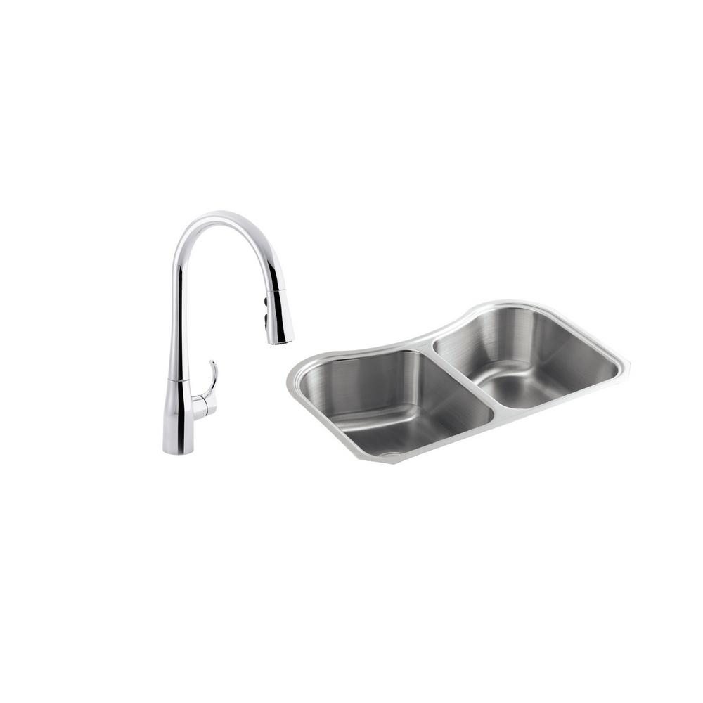 Kohler Staccato Drop In Stainless Steel 20 In 1 Hole Single Bowl