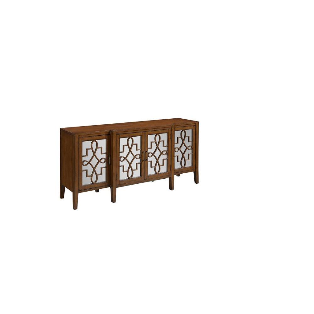 Simpli Home Connaught Dark Chestnut Brown Storage