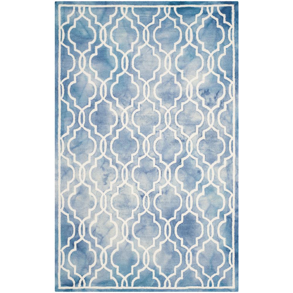 Safavieh Dip Dye Blue/Ivory 6 Ft. X 9 Ft. Area Rug-DDY539K-6 - The Home ...