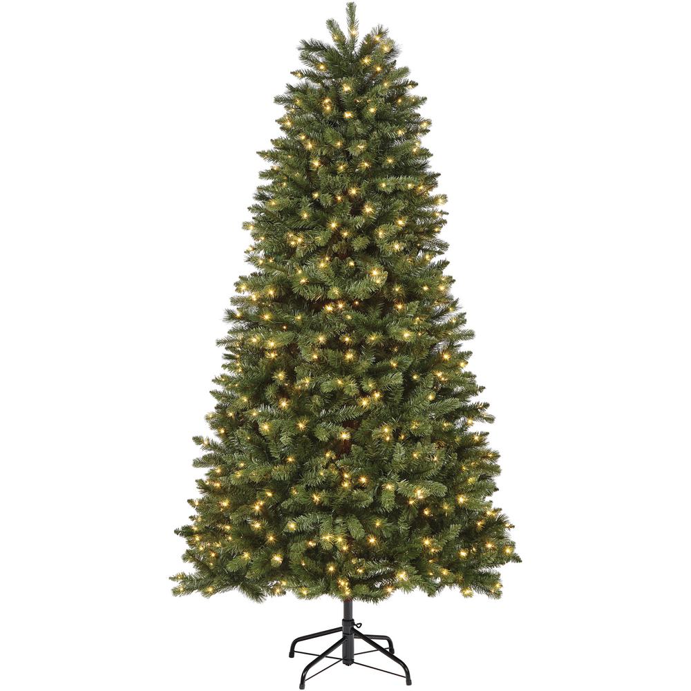 Home Accents Holiday 12 ft. Townsend Fir Pre-Lit LED Tree ...