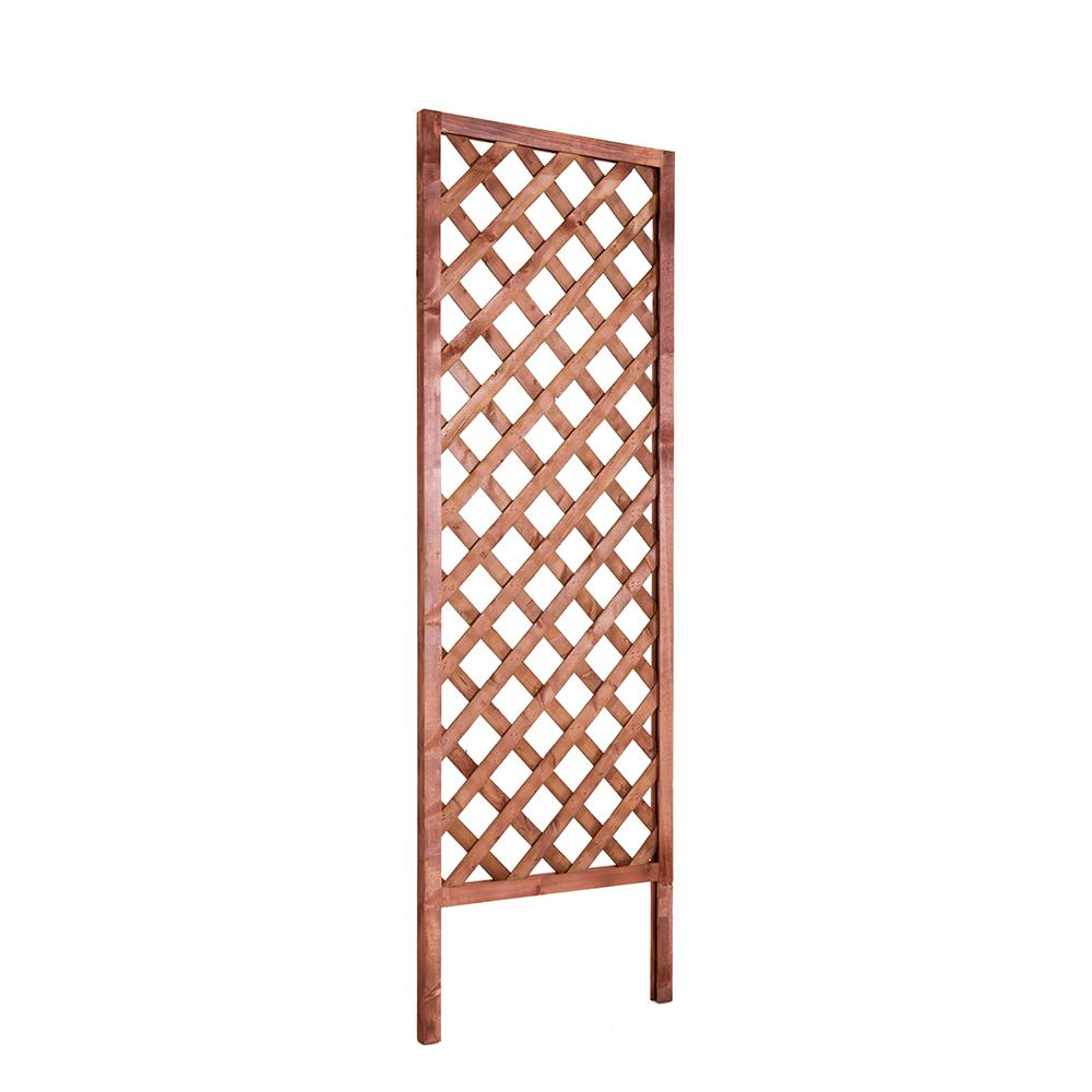 Outdoor Essentials 72 In Wood Diamond Lattice Trellis The Home Depot