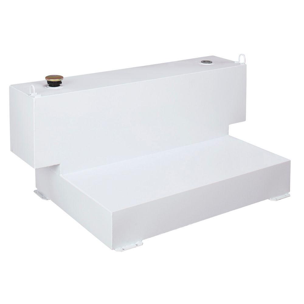 Delta Short-Bed L-Shaped Steel Liquid Transfer Tank in White