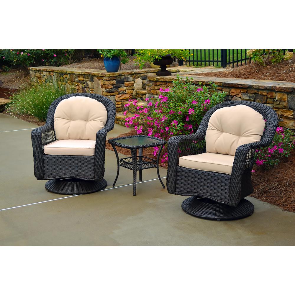 Tortuga Outdoor Biloxi Espresso Resin 3-Piece Wicker ...