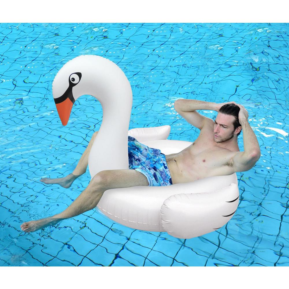 swan inflatable pool toy