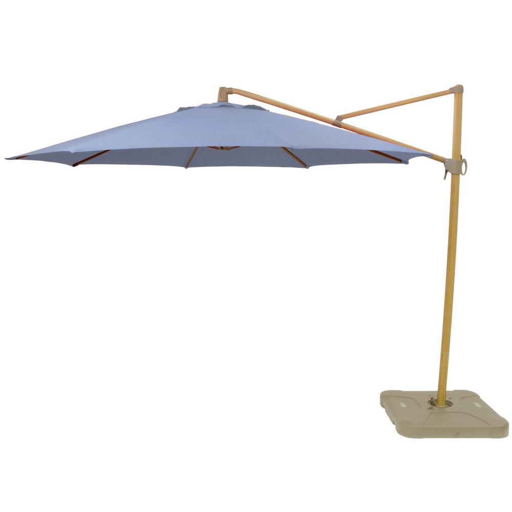 Hampton Bay 11 Ft Aluminum Cantilever Tilt Patio Umbrella In