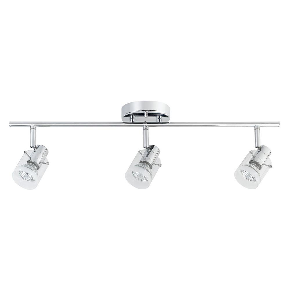 Globe Electric Halo 1 8 Ft 3 Light Chrome Track Lighting Kit Globe Electric Halo 1 8 Ft 3 Light Chrome Track Lighting Kit