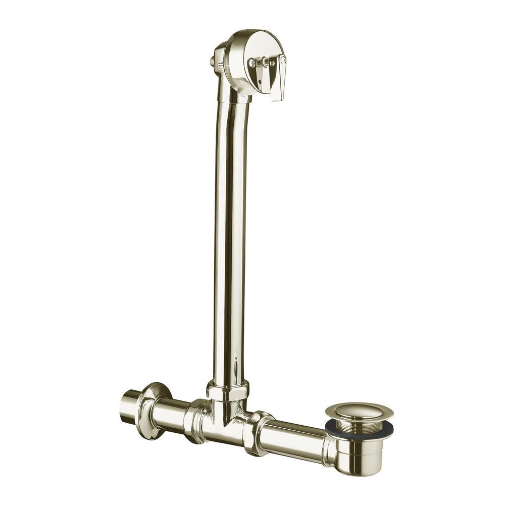 KOHLER Vintage Brass Pop Up Bath Drain In Vibrant Polished Nickel K SN The Home Depot