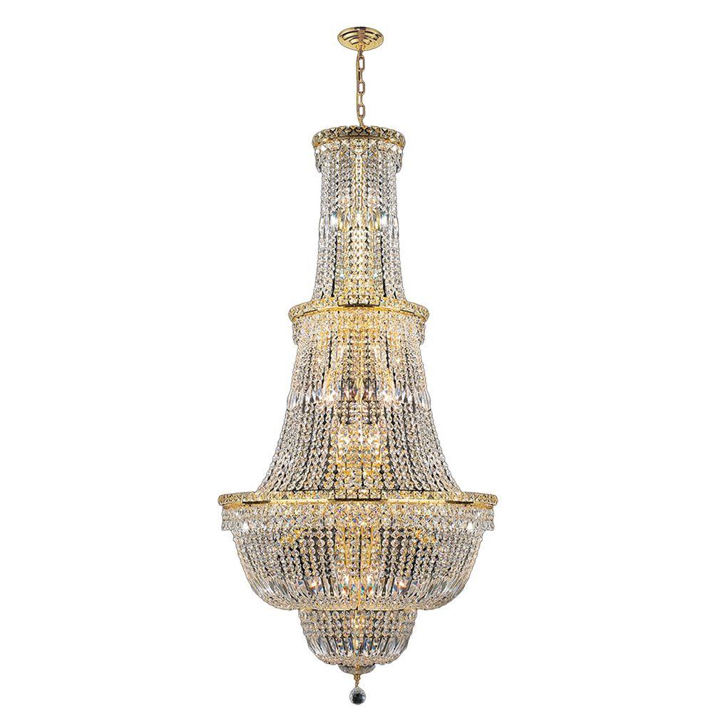 Eurofase Mondo Collection 10-Light Gold Linear Chandelier with ...