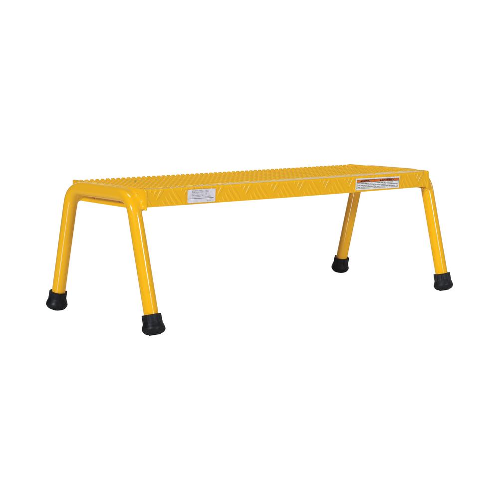 Vestil 1-Step Yellow Aluminum Step Stand - Wide Welded by Vestil