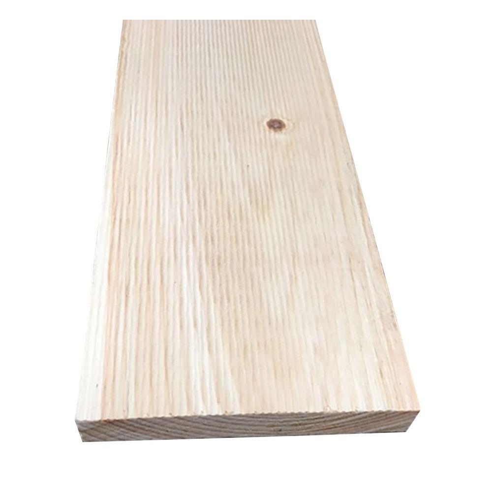 Unbranded 1 in. x 6 in. x 8 ft. S1S2E Standard Band Sawn Eastern White