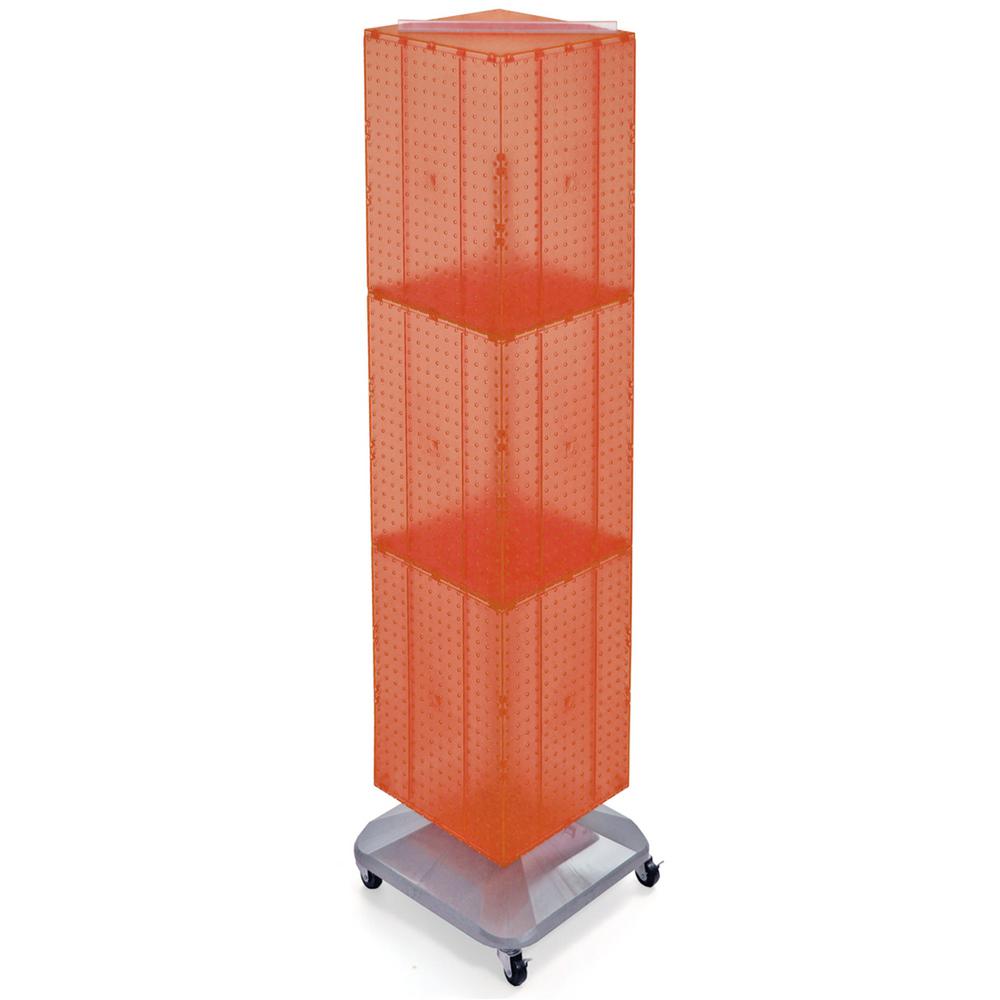 Azar Displays 64 In H X 14 In W Interlock Pegboard Tower
