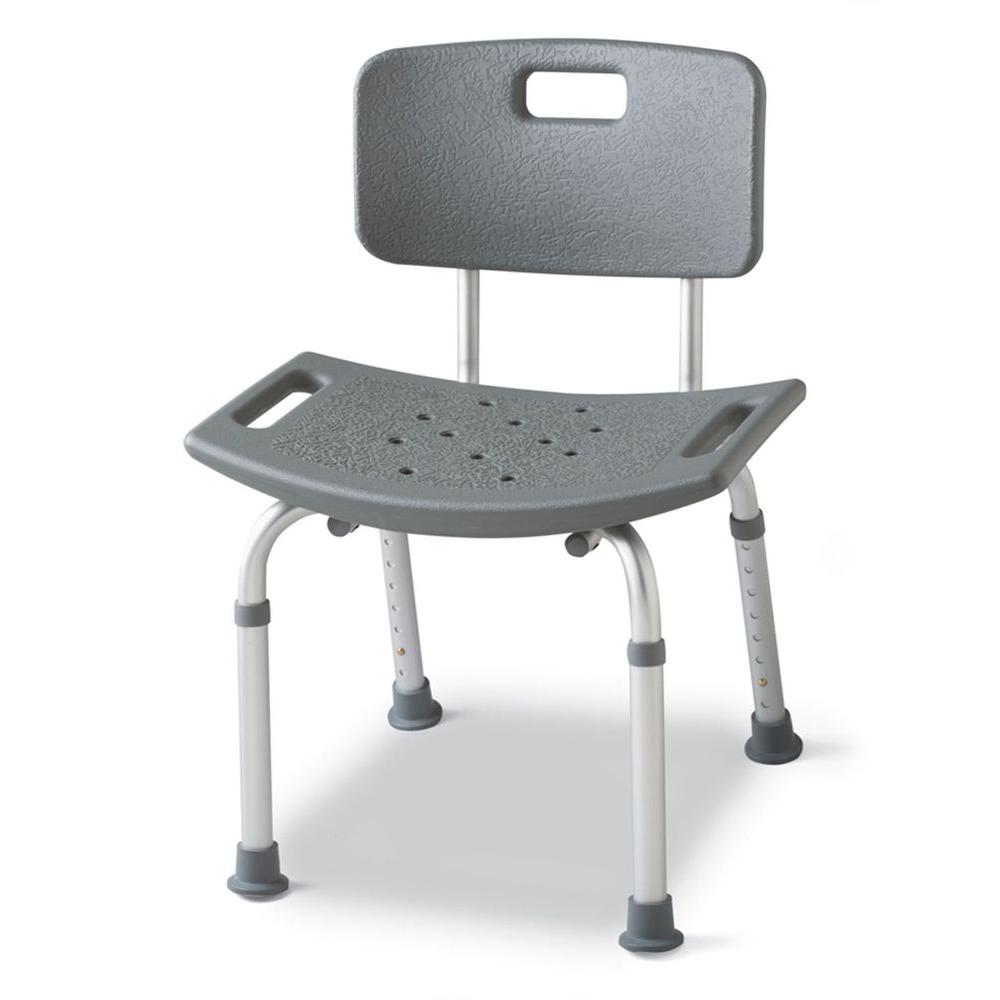 Medline Bath Safety Chair With Back Mds89745rh The Home Depot