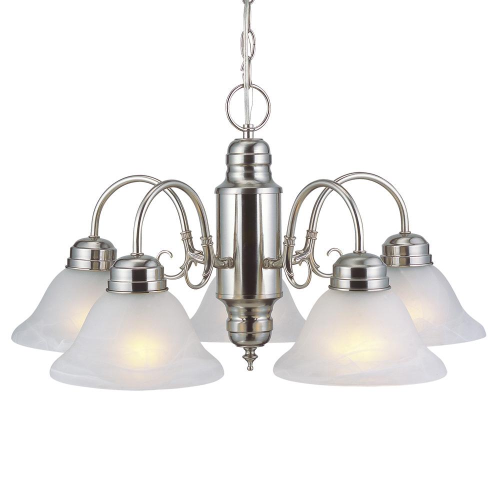 Design House Millbridge 5-Light Satin Nickel Chandelier-511535 - The ...