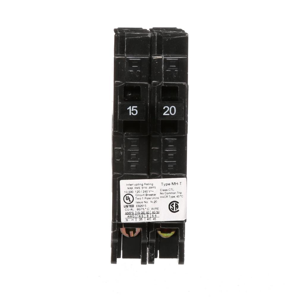 10 PCS Murray MP1520 15-20A MH-T TYPE CIRCUIT BREAKER