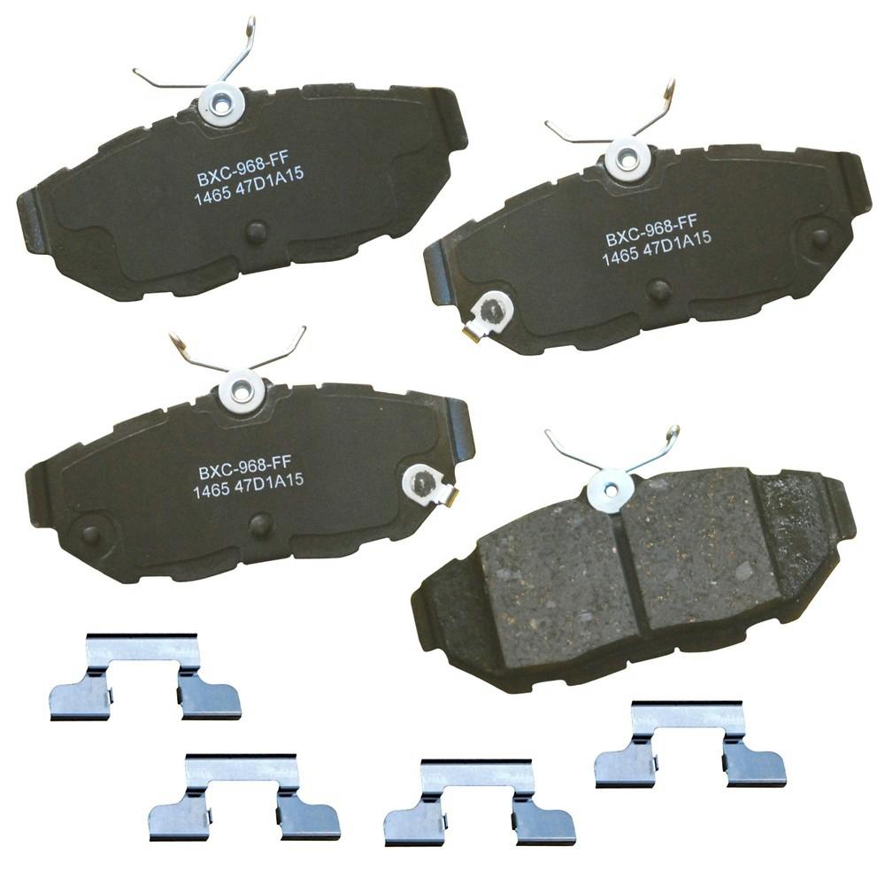 with Installation Hardware Front Bendix CFC1720 Premium Copper Free Ceramic Brake Pad
