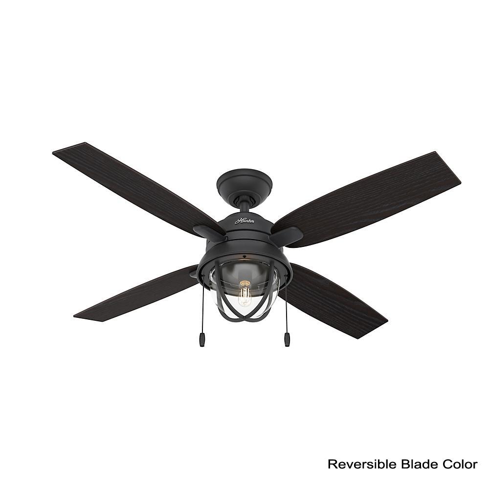 Ceiling Fan 52 in Indoor LED with Light and Reversible Blades