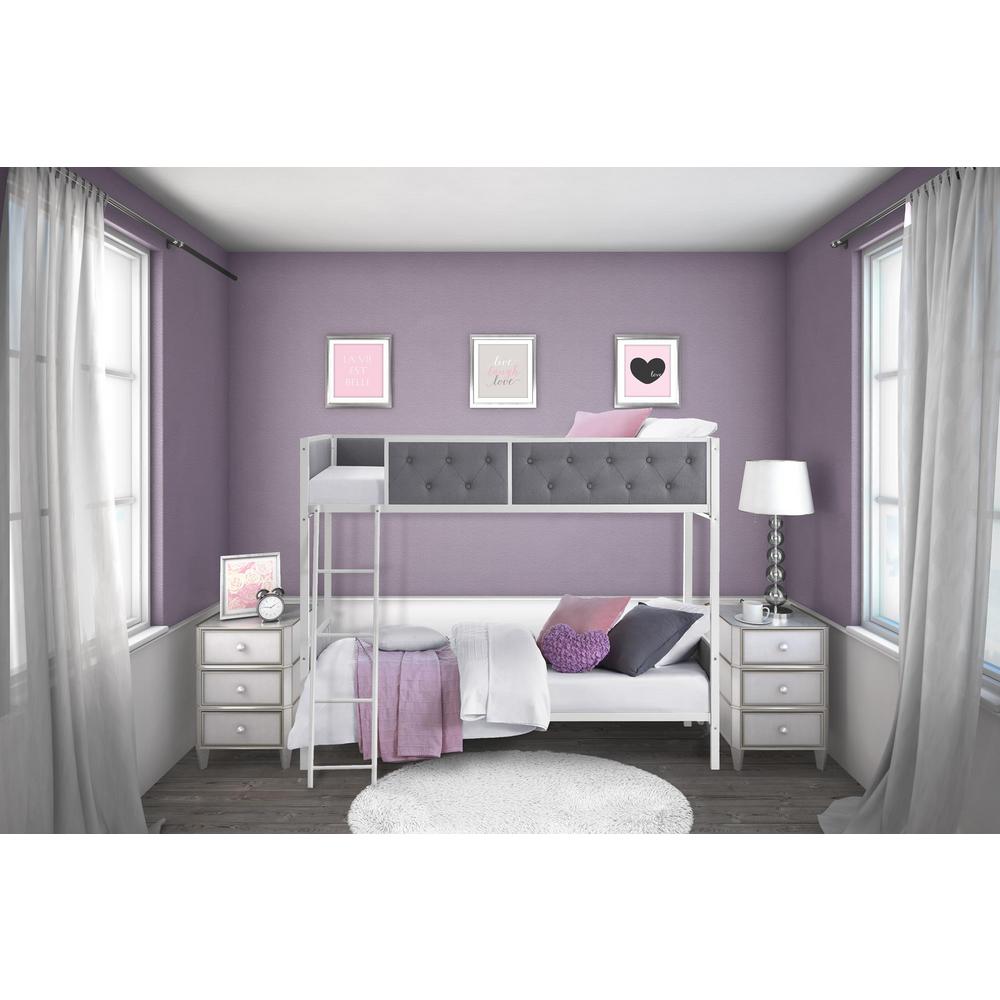 Dhp Chesterfield Twin Over Bunk Bed 4065119 The Home Depot Chesterfield Twin Over Bunk Bed