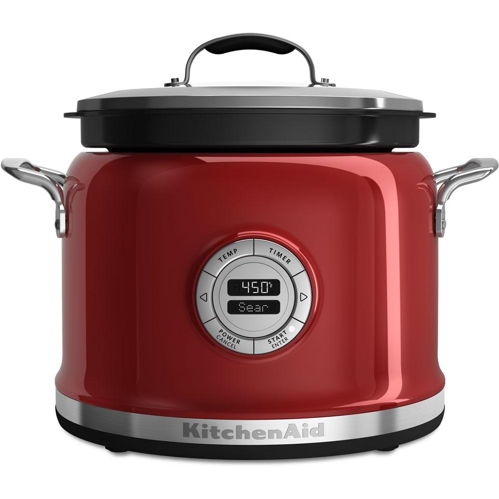 4 Qt. Candy Apple Red Electric Multi-Cooker
