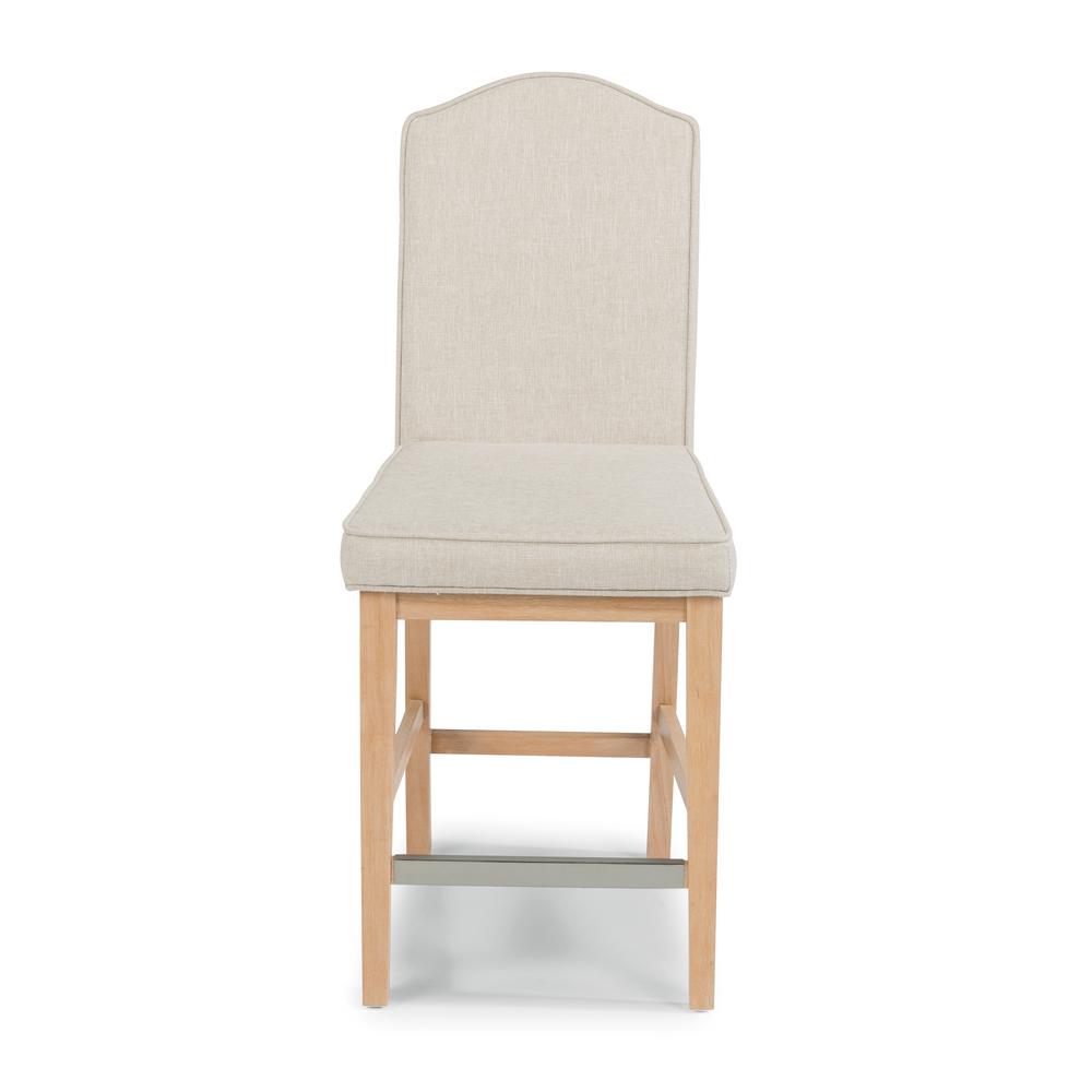 Home Styles Cambridge 24 in. White Washed Natural Bar Stool 517089