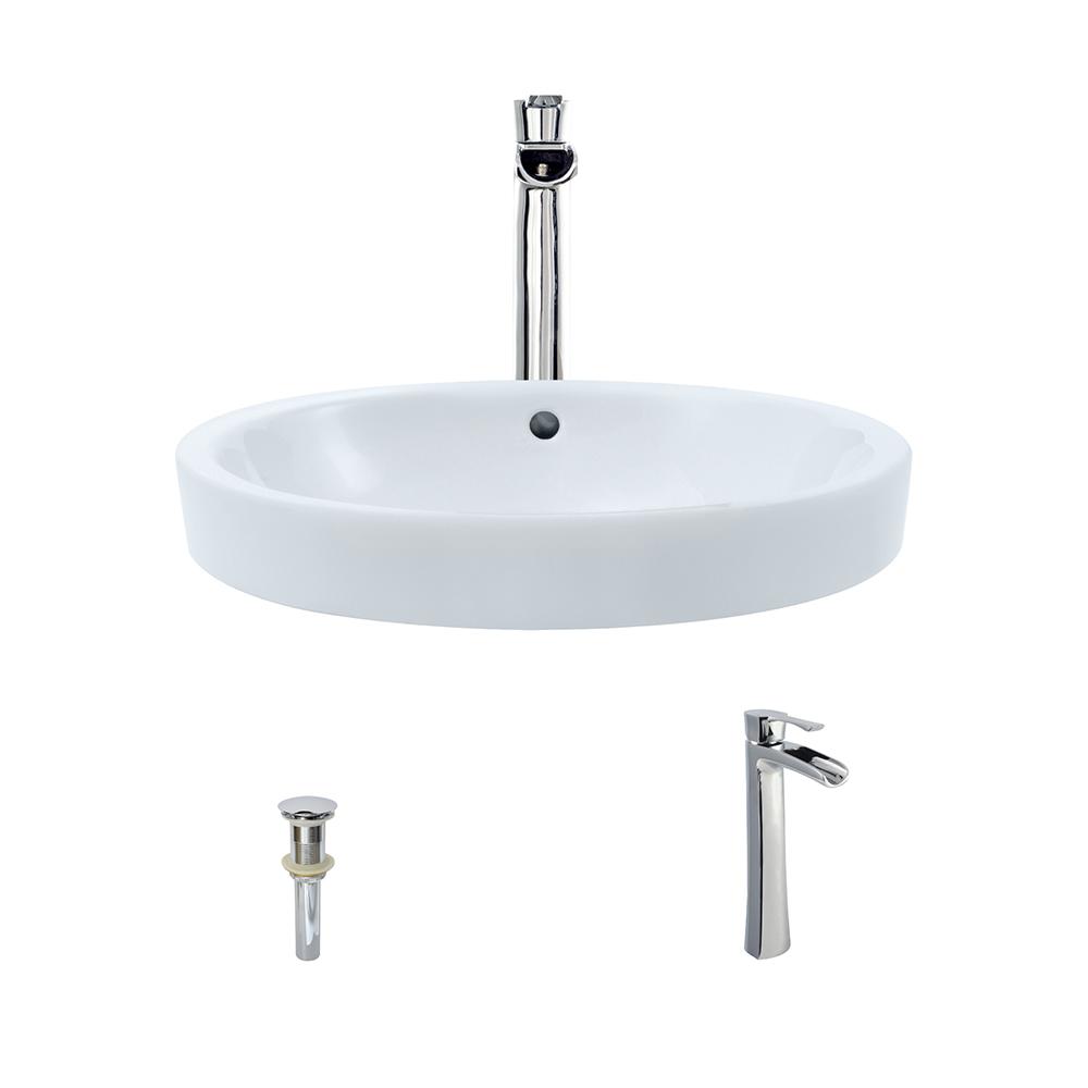 KOHLER Vox Vitreous China Vessel Sink in White with Overflow Drain KOHLER Vox Vitreous China Vessel Sink in White with Overflow Drain