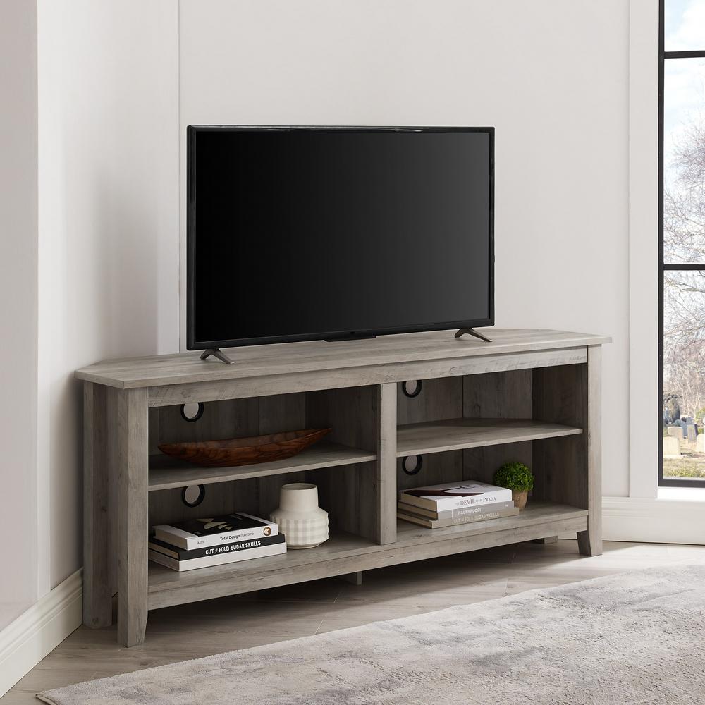 Corner Unit Tv Stands Living Room Furniture The Home Depot