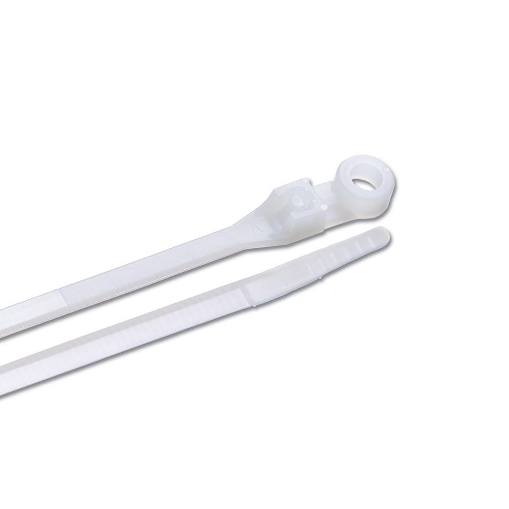 Nsi Industries Saddle Tie Mount 0 120 In Hole White 100 Pack Sm 1 The Home Depot