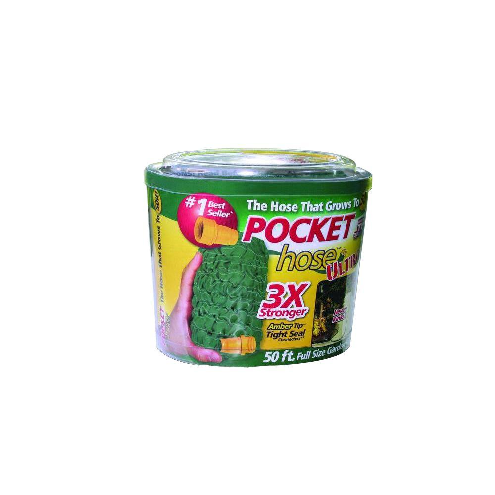 Pocket Hose Ultra 5 8 In Dia X 50 Ft Expanding Garden Hose 7809