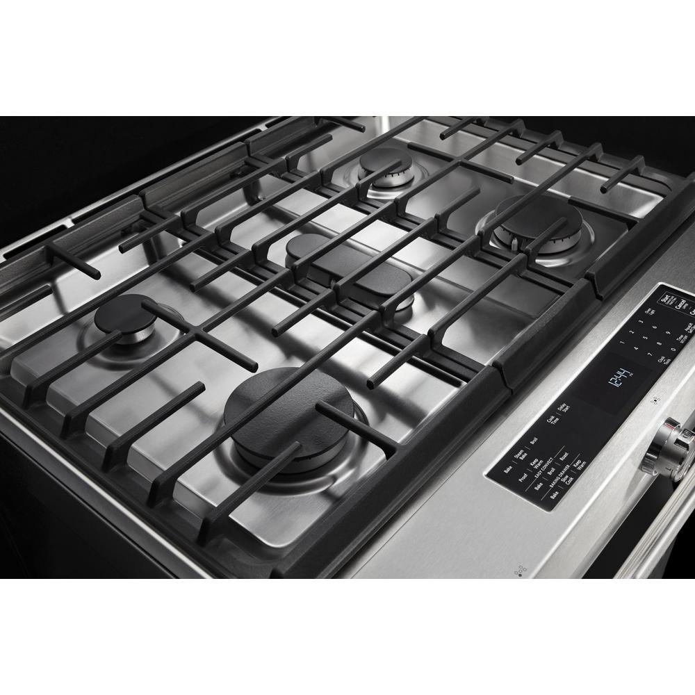 Kitchenaid 7 1 Cu Ft Slide In Dual Fuel Range With Aqualift Self Dual Fuel Range With Aqualift Self