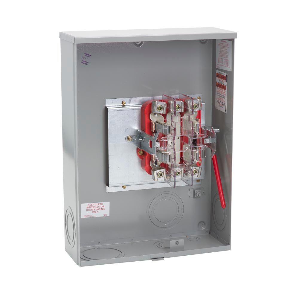 Milbank 400 Amp 4 Terminal Ringless Side Wireway Underground Meter