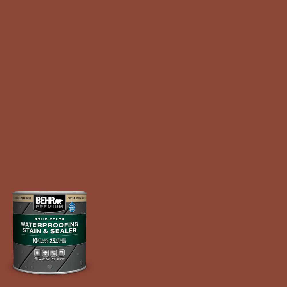 Behr Premium 8 Oz Sc 330 Redwood Solid Color Waterproofing 8 Oz Sc 330 Redwood Solid Color