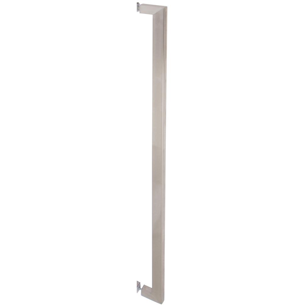 Delaney 5 Ft Brushed Steel Barn Door Hardware Single Sided Pull