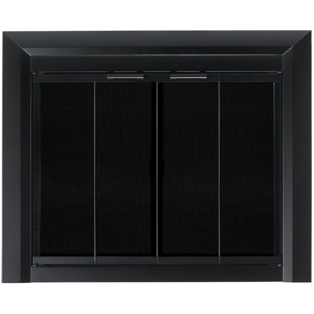 Nickel Fireplace Doors Fireplaces The Home Depot