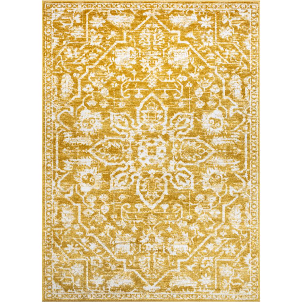 Well Woven Dazzle Disa Gold Vintage Medallion Oriental 3'11" x 5'3" Area Rug