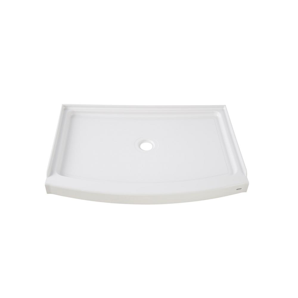 shower standard ovation base american drain arctic pans threshold single curve bases center piece showers homedepot stud direct depot floor