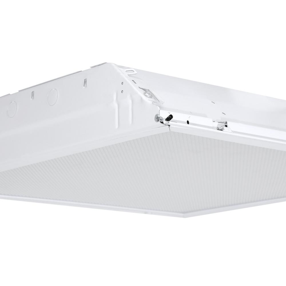 Lithonia Lighting 2sp8 G 2 U316 A12 120 Gesb 2 Light White Fluorescent Ceiling Troffer