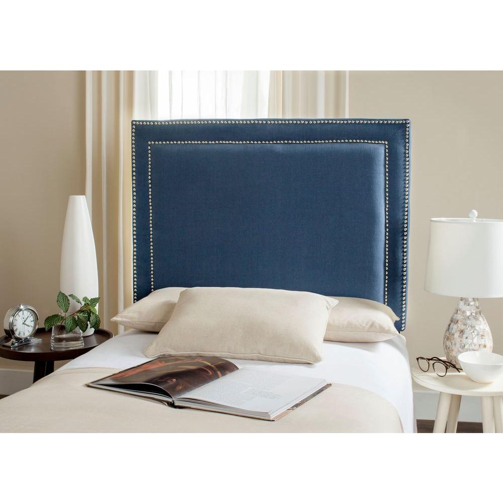 Safavieh Cory Navy Twin Headboard Mcr4042f The Home Depot Cory Navy Twin Headboard