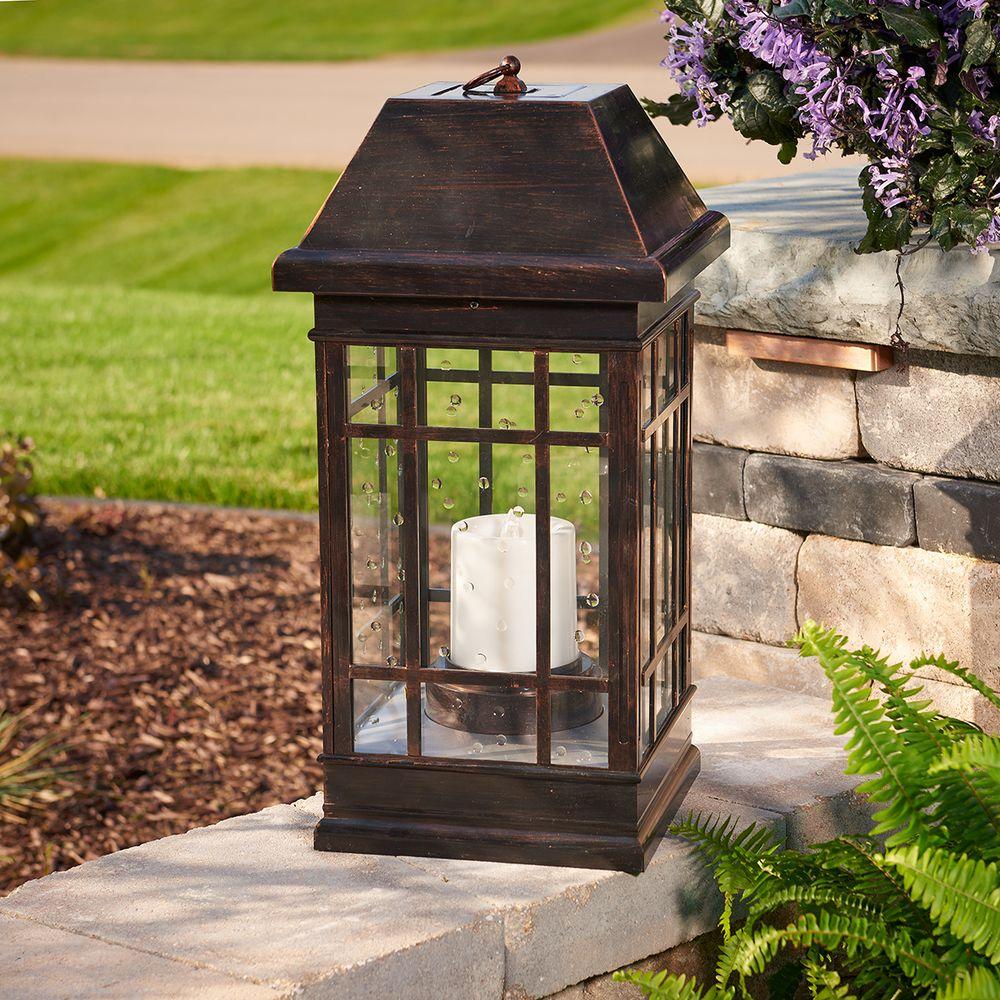 Smart Solar San Rafael Estate Mission 2 Light Integrated Led Candle Lantern In Antique Bronze 3900kr1 The Home Depot - Large Outdoor Solar Lanterns Smart Solar San Rafael Estate Mission 2 Light Integrated Led Candle Lantern In Antique Bronze 3900kr1 The Home Depot - Large Outdoor Solar Lanterns