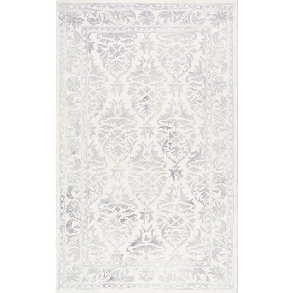 Nuloom Krause Light Grey 8 Ft X 10 Area Rug Vcdd03b 76096 The Nuloom Krause Light Grey 8 Ft X 10 Area Rug