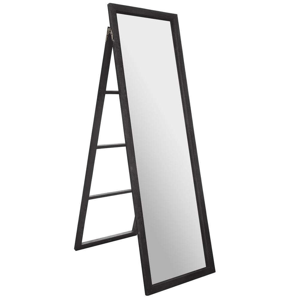 Pinnacle Classic Full Length Ladder With Easel Rectangular Black