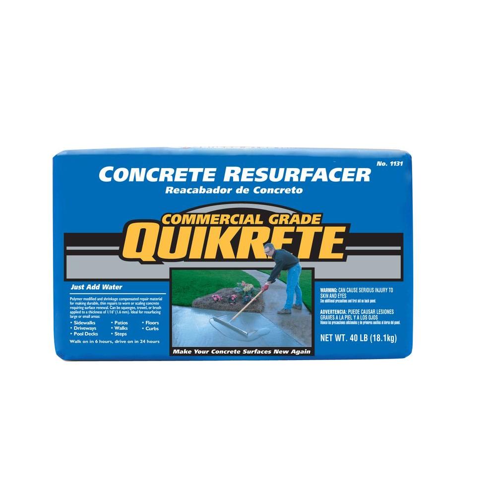 Quikrete 40 Lb Concrete Resurfacer 113141 The Home Depot