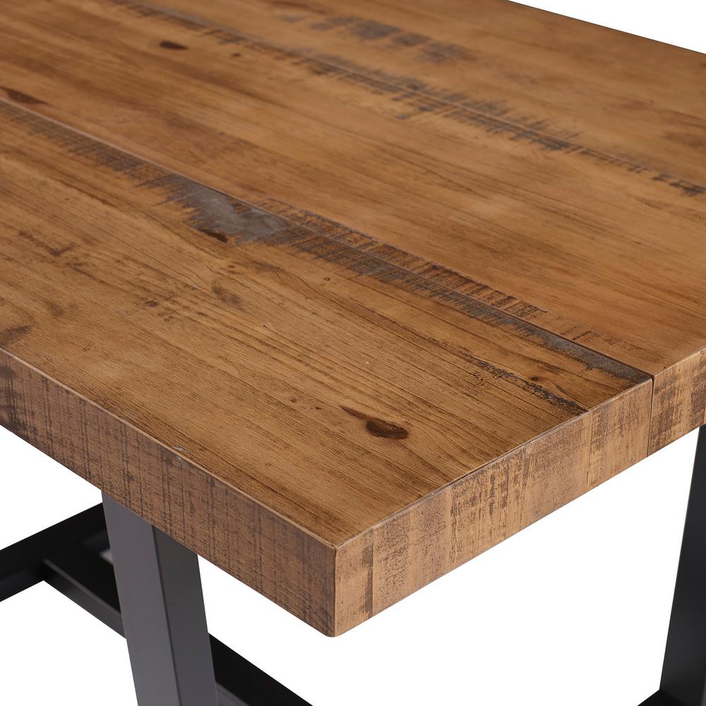 Welwick Designs 52 In Reclaimed Barnwood Distressed Solid Wood