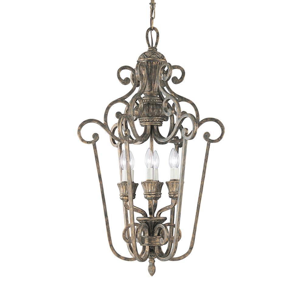 Highlands 21 75 In W 6 Light Regal Bronze Hall Foyer Pendant Highlands 21 75 In W 6 Light Regal Bronze Hall Foyer Pendant